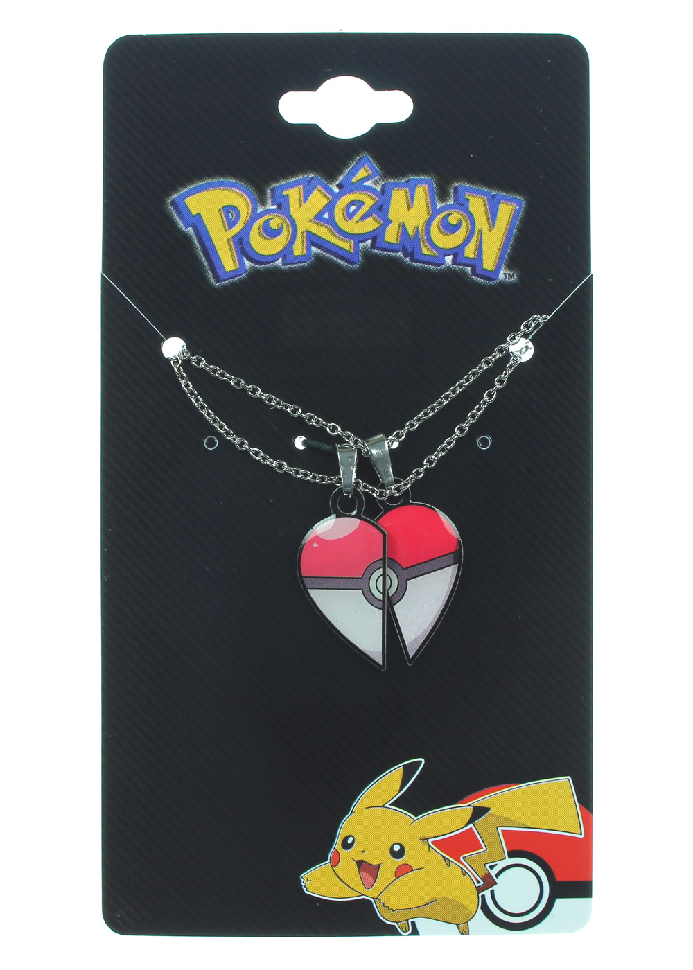 Pokeball Heart Best Friend Necklace